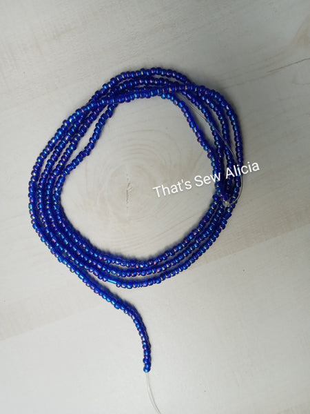 Royal Blue waist beads