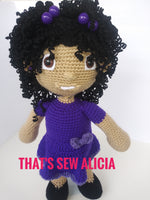 Bronicka, crochet curly hair doll