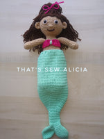 Crochet mermaid doll