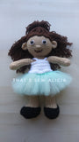 Crochet birthday doll with tutu