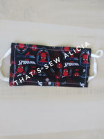 Fabric face mask, Spiderman