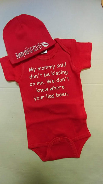 Mommy said don't be kissing on me bodysuit