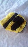 Bumble bee Crochet newborn diaper set, girl