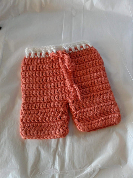 Crochet shorts, newborn photo prop