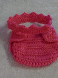 Crochet princess crown diaper set