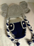 Crochet elephant diaper set