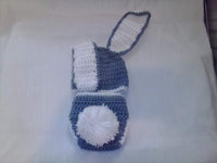Bunny grey and white diaper set