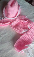 Cowgirl hat, chaps and diaper cover set, 3 pc set