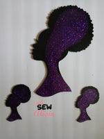 Afro Diva resin tray & coaster set