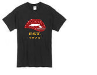 Biting lips EST. 1975 birthday t-shirt