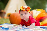 Fall color tutu and matching bow headband