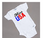 Miss USA baby onesie