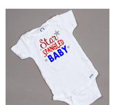 Star Spangled baby, 4th of July onesie