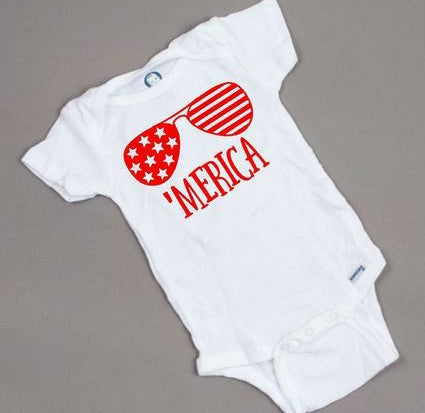'Merica baby onesie