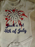 Baby's 1st 4th of July onesie