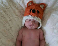 Fox newborn crochet diaper set