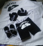 Boxing shorts and gloves set, newborns, 4pc set