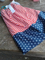 Red, white and blue, patriotic pillowcase dress