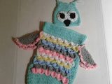 Owl cocoon newborn set