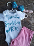 Brand Sparkling New going home baby outfit set