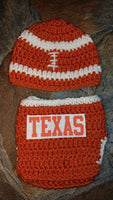 Texas Football inspired newborn set