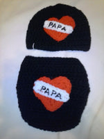 I LOVE PAPA tattoo inspired diaper set