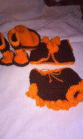 Cowgirl newborn set, cowgirl boots, hat, vest, skirt