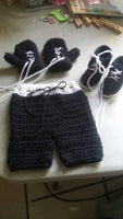 Boxing newborn set, boxing gloves, shorts, shoes